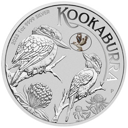 Kookaburra avec Kookaburra coloré 1 once d'argent 2023 Privy Mark (Sydney Money Expo Anda Special)