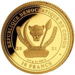 Águila Americana de Cola Blanca (The Bald Eagle) 0.5 gramos Oro 2021