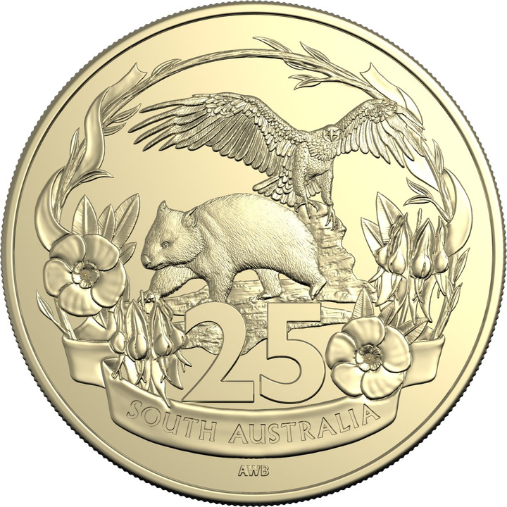 Satz von 7 Aluminium-Bronze-Münzen 125 Years of Federation 2026