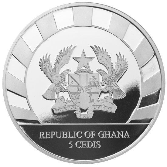 Ghana: Gigantes de la Edad de Hielo - Reno 1 oz Plata 2022