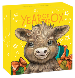 Lunar III: Baby Ox ½ oz Silber 2021 Proof