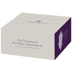 The Coronation of His Majesty King Charles III 50p Gold 2023 Proof 