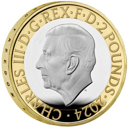 Celebrating 200 Years of the National Gallery £2 pozłacany Srebro 2024 Proof 