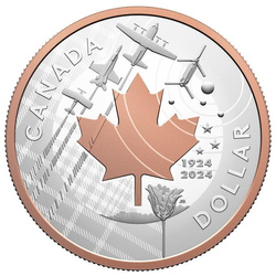 Zestaw Canada: 100th Anniversary of the Royal Canadian Air Force 7 srebrnych monet 2024 Proof