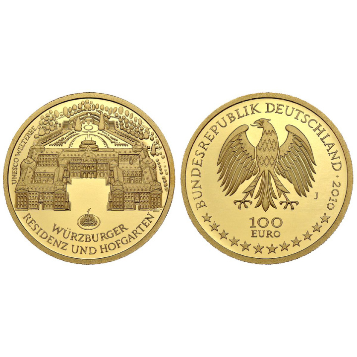 EU: Moneta 100 Euro 1/2 uncji Złota Różne Roczniki