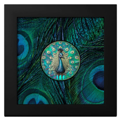 Islas Cook: Spectrum – Peacock coloreado 1 oz Plata 2025 Prisma Proof