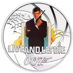 Tuvalu: Live and Let Die kolorowany 1/2 uncji Srebra 2021 Proof