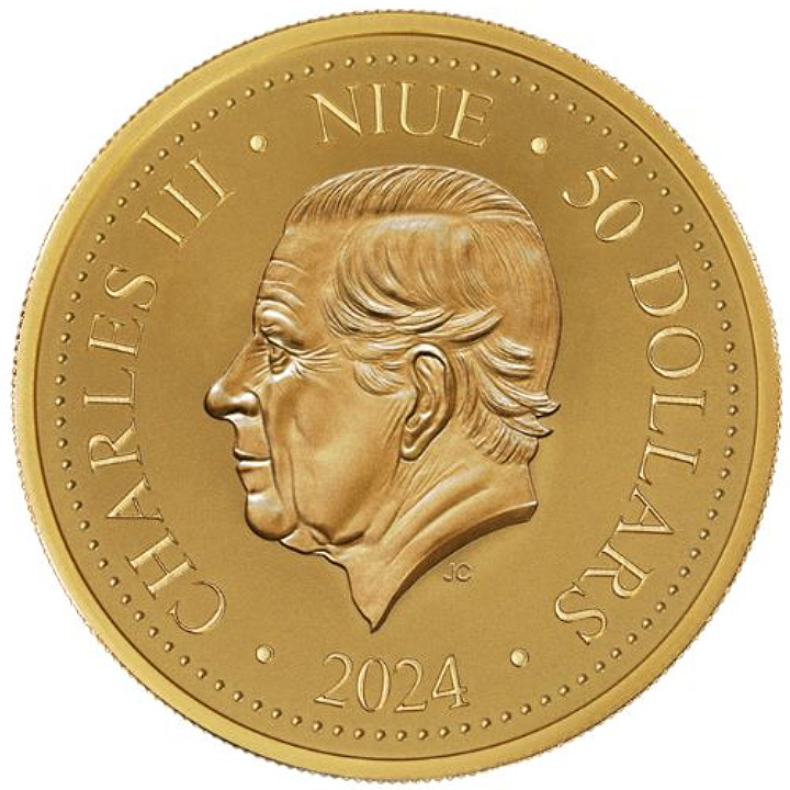 Niue: Phoenix 1/4 oz Gold 2024 Prooflike Coin
