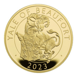 The Royal Tudor Beasts: The Yale of Beaufort 5 once d'oro 2023 Proof