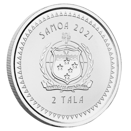 Samoa: Caballito de mar 1 oz Plata 2021