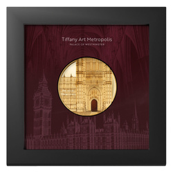 Palau: Tiffany Art Metropolis - Palacio de Westminster coloreado 5 oz Plata 2023 Proof Ultra Alto Relieve