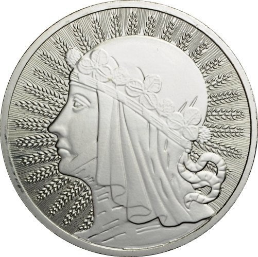 Jadwiga (Głowa Kobiety) 1 uncja Srebra