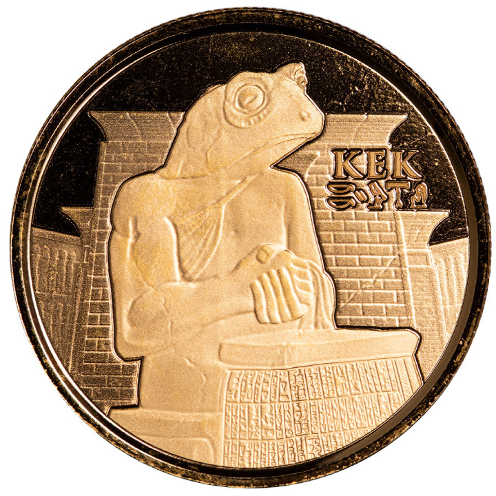  Czad: Egyptian Relic - Kek Frog God 1 oz Gold 2022 Proof Coin