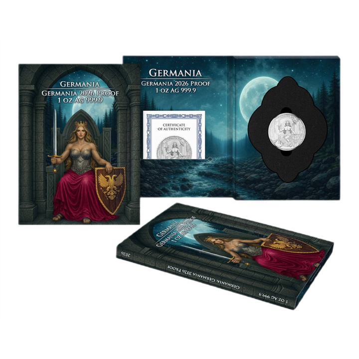 Srebrna Moneta Germania Mint: Germania 1 uncja Srebra 2026 Proof