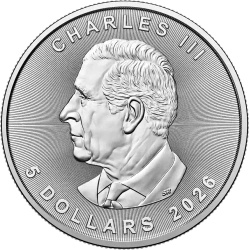 Canadian Maple Leaf 1 oz Silver 2026
