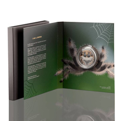 Niue: Wild Africa - The Jumping Spider coloured $1 Silver 2022 Antique Finish Coin