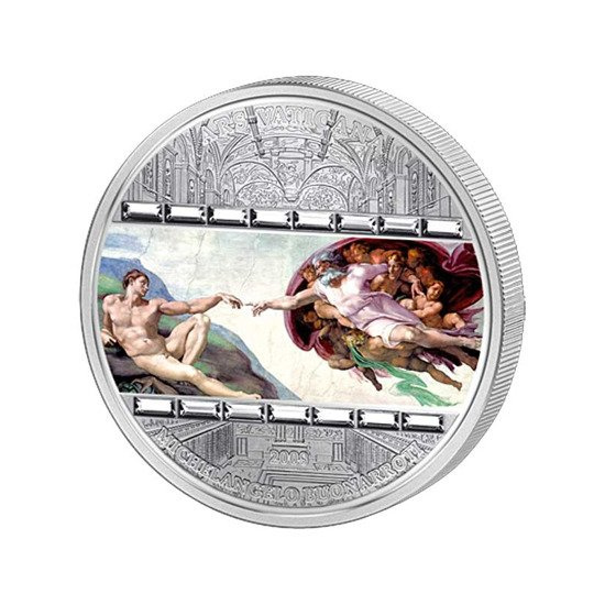 Cook Islands: Schaffung von Adam 3 oz Silver 2008 Proof