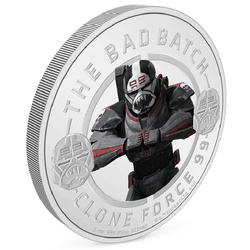 Niue: Star Wars The Bad Batch - Wrecker coloured 1 oz Silber 2022 Proof