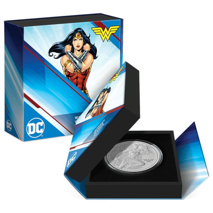 Niue: DC Comics - Wonder Woman 3 oz Plata 2023 Proof