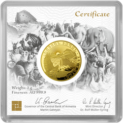 Arche de Noé 1 gramme d'or 2021
