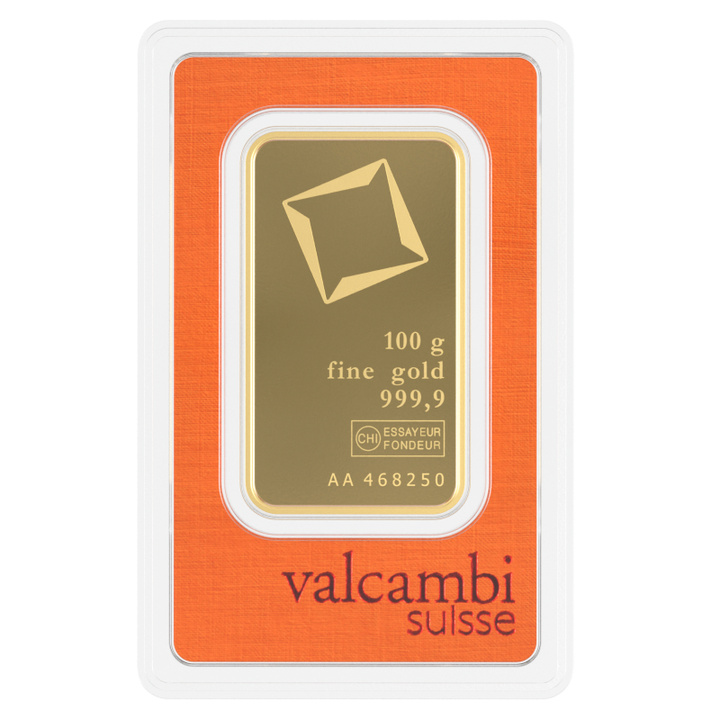 Lingou Valcambi 100 g aur