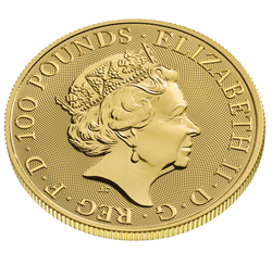 The Queen’s Beasts 2021: The White Greyhound of Richmond 1 oz Gold