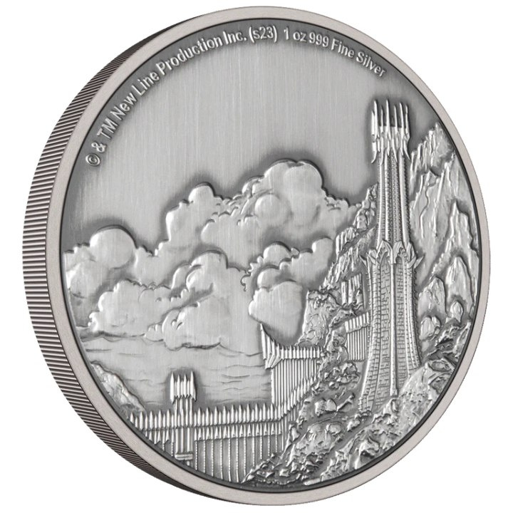 Niue: Pán prstenů – Mordor 3 unce stříbra 2023 Antique Finish