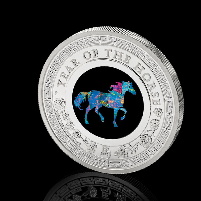 Perth Mint : Lunar III – Année du Cheval 1 once d’Argent 2026 Proof Opal