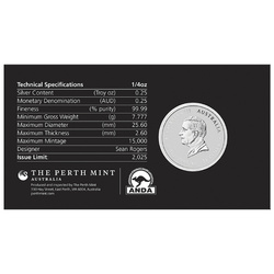 Perth Mint: Lunar III - Kígyó év színes 1/4 uncia ezüst 2025 (Sydney Money Expo Anda Special)