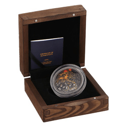 Niue: Lost World Cities - Pompeii coloured $5 Silber 2023 High Relief Antiqued Coin