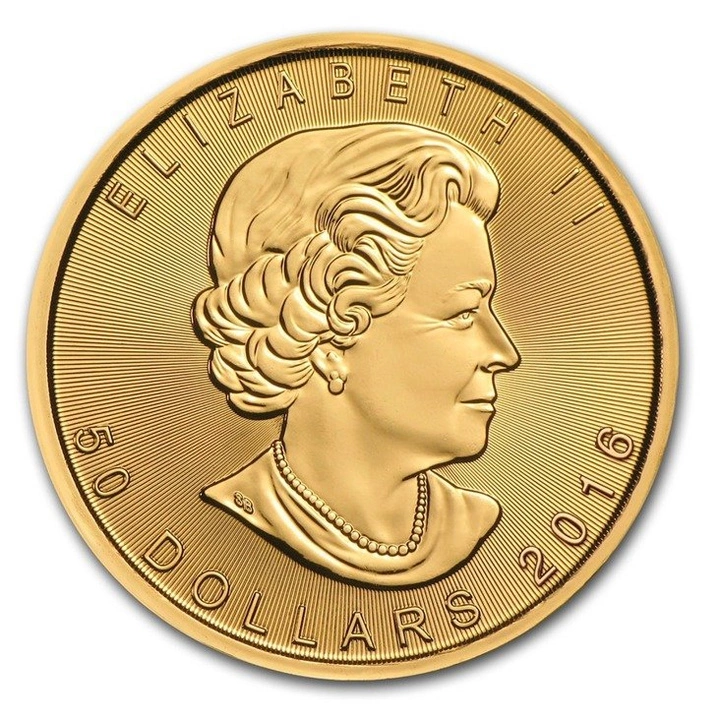 Feuille d'érable canadienne 1 once d'or 2016