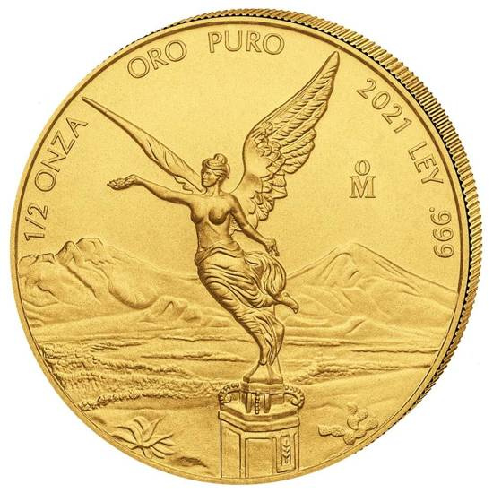 Mexican Libertad 1/2 uncji Złota 2021