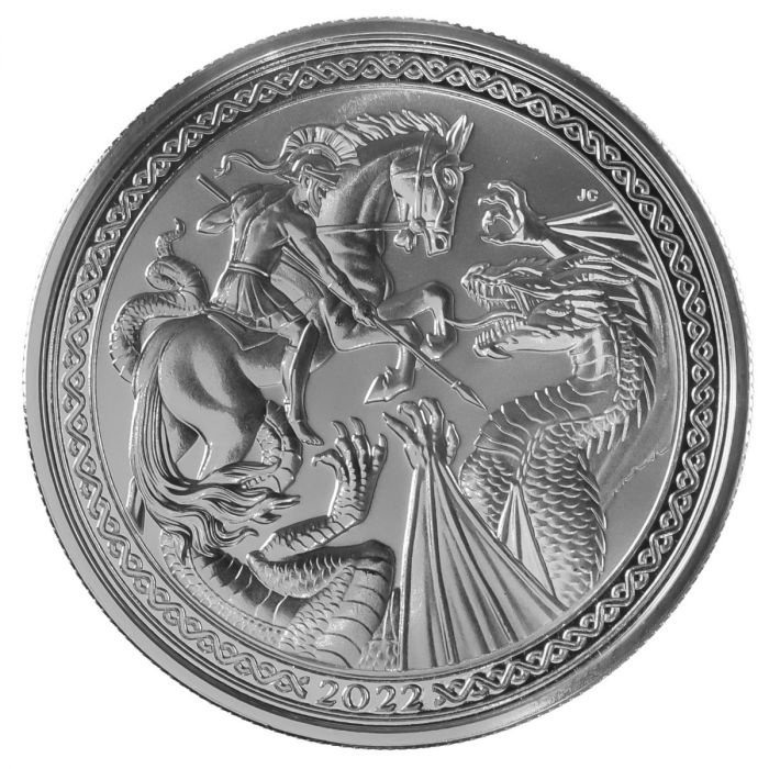 Île de l'Ascension : Modern Masters - Jody Clark Saint Georges et le dragon 1 once d'argent 2022