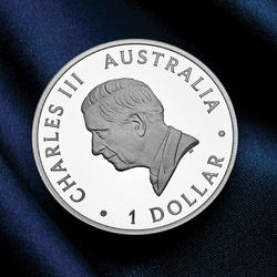 Kangourou australien 1 once d'argent 2024 Proof (King Charles III Observe First Issue)