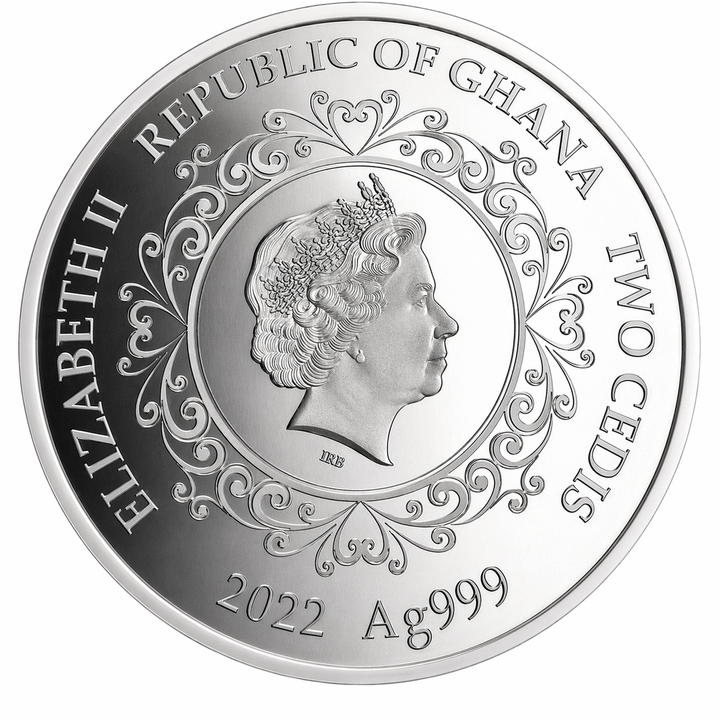 Ghana: Wróżka Zębówka 1/2 oz Silver 2022 Proof