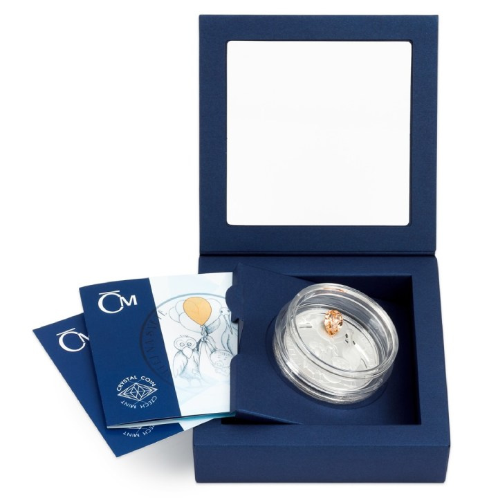 Niue: Moneda de Cristal - Hello Baby $2 Srebro 2022 Proof