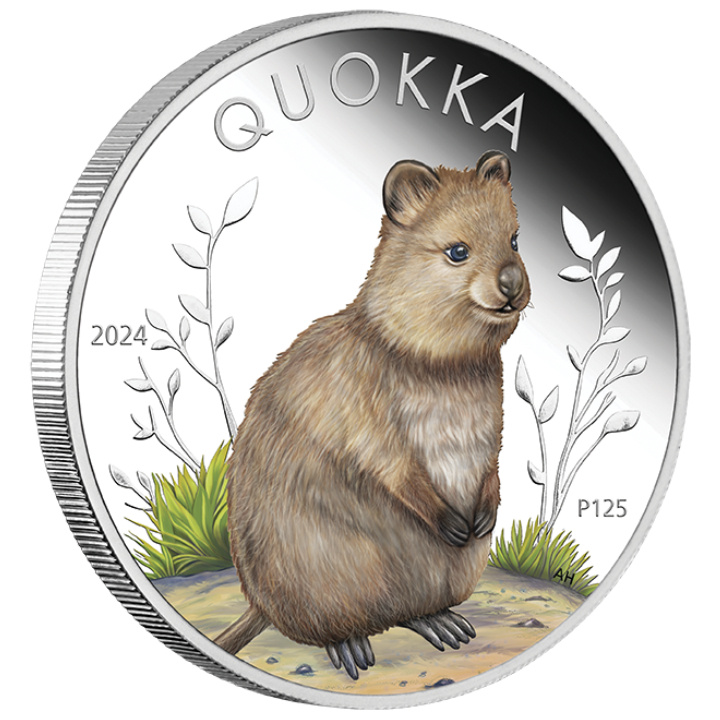 Australian Quokka coloured 1 oz Silber 2024 Proof