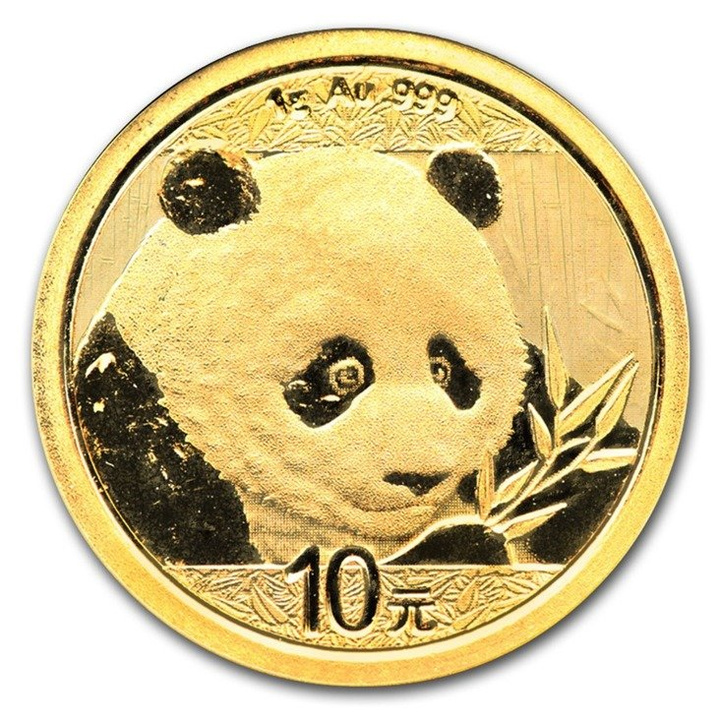 Panda cinese 1 grammo d'oro 2018