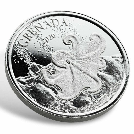 Grenada: Polpo 1 oncia d'argento 2020