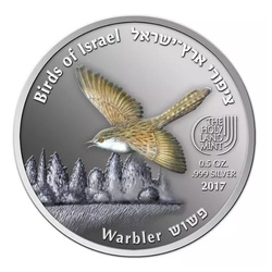 Warbler coloré 1/2 once d'argent 2017