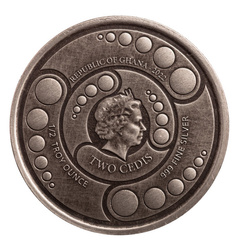 Ensemble Ghana : Alien 4 x 1/2 once d'argent 2022