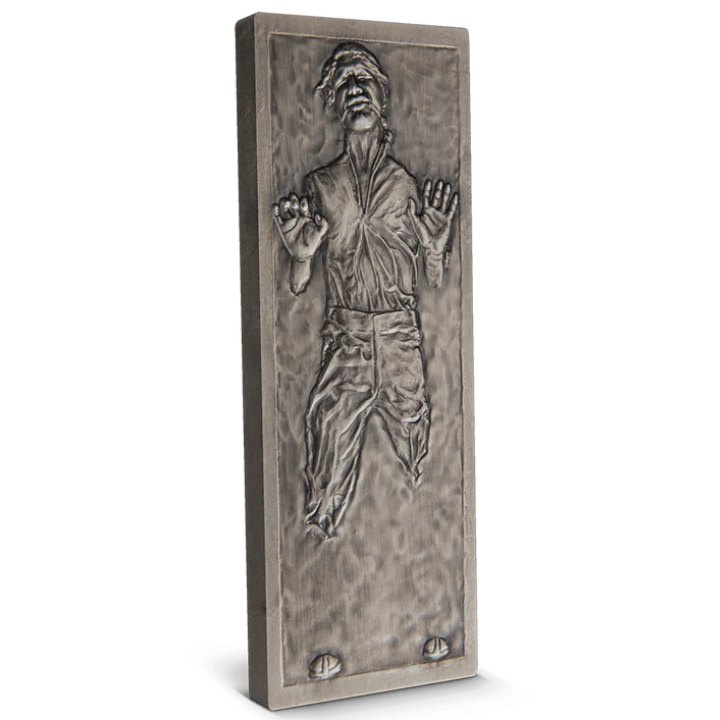 Niue: Star Wars - Han Solo in Carbonite 3 oz Silber 2022 Antique Finish