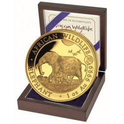 Vida Silvestre Africana: Elefante Somalí Privy Tigre 1 oz Oro 2022