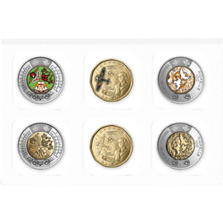 Set Canada: Libro della collezione annuale con edizione speciale 7 monete 2023