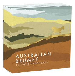 Cavallo selvaggio australiano - Brumby 1 oncia d'oro 2022 Proof