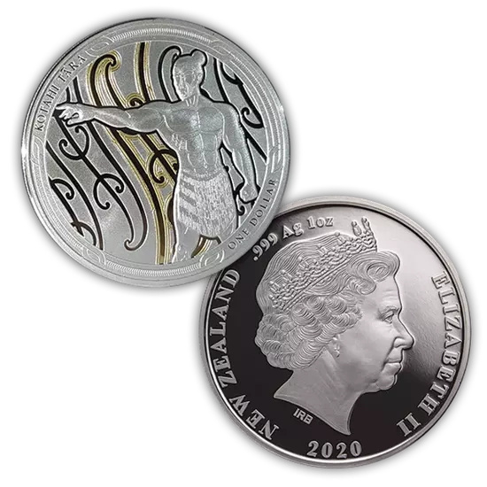 Maui a první pes: Sada 2 mincí 2 x 1 unce stříbra 2020 Proof