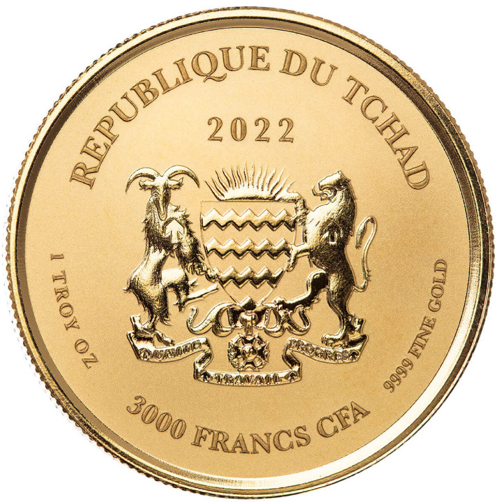 Czad: Scorpion 1 uncja Złota 2022 Proof