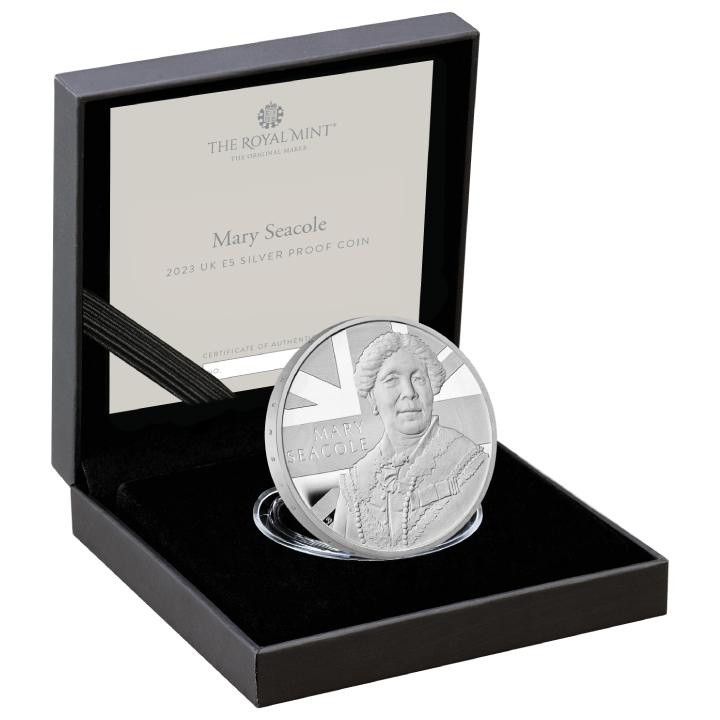 Mary Seacole 5 lire sterline argint 2023 Proof