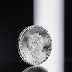 Îles Cook : Second Skin colorée 1 once d'argent 2023 Proof Ultra High Relief