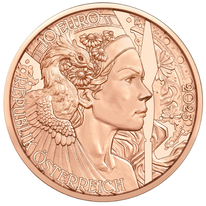 The Chamomile 10 Euro Copper 2023 Coin